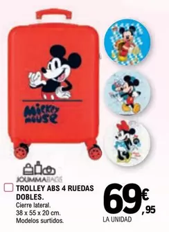 Oferta de Trolley Abs 4 Ruedas Dobles por 69,95€ en E.Leclerc