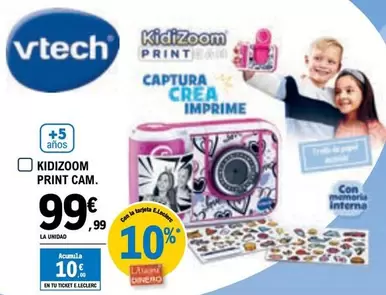 Oferta de Vtech - Kidizoom Print Cam por 99,99€ en E.Leclerc