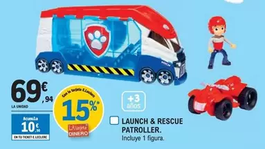 Oferta de Paw Patrol - Launch & Rescue Patroller por 69,94€ en E.Leclerc