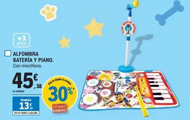 Oferta de Paw Patrol - Alfombra Bateria Y Piano por 45,38€ en E.Leclerc