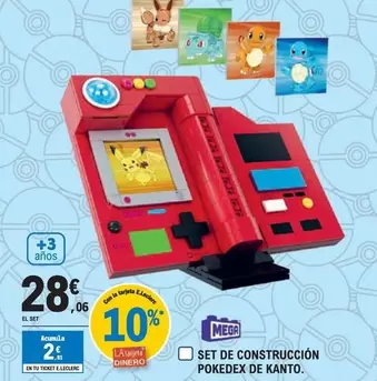 Oferta de Pokemon - Set De Construccion Pokedex De Kanto por 28,06€ en E.Leclerc