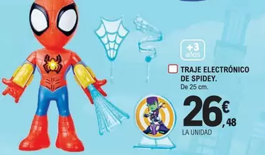 Oferta de Traje Electronico De Spidey por 26,48€ en E.Leclerc