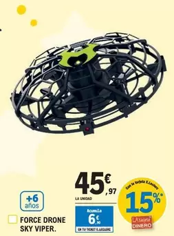 Oferta de Force Drone Sky Viper por 45,97€ en E.Leclerc