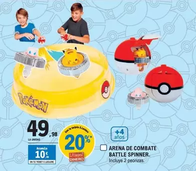 Oferta de Pokemon - Arena De Combate Battle Spinner por 49,98€ en E.Leclerc