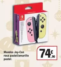 Oferta de Nintendo SWITCH  - Mandos Joy-Con Rosa Pastel/Amarillo Pastel por 74,9€ en E.Leclerc