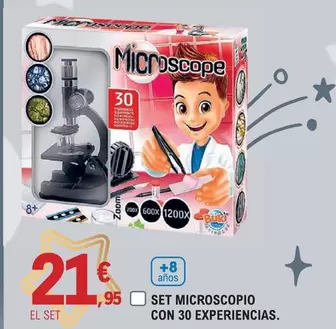 Oferta de Set Microscopio Con 30 Experiencias por 21,95€ en E.Leclerc