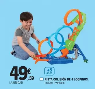 Oferta de Pista Colisón De 4 Loopings por 49,59€ en E.Leclerc