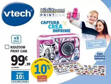 Oferta de Vtech - Kidizoom Print Cam por 99,99€ en E.Leclerc