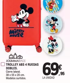 Oferta de ABS - Trolley 4 Ruedas Dobles por 69,95€ en E.Leclerc