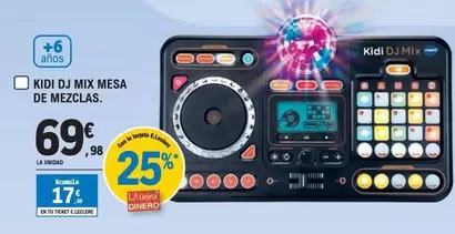 Oferta de Kidi Dj Mix Mesa De Mezclas por 69,98€ en E.Leclerc