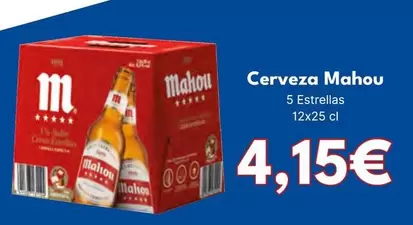 Oferta de Mahou - Cerveza por 4,15€ en Cash Unide