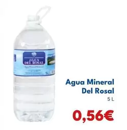 Oferta de Del Rosal - Agua Mineral por 0,56€ en Cash Unide