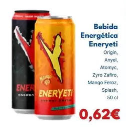 Oferta de Eneryeti - Bebida Energética por 0,62€ en Cash Unide