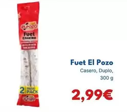 Oferta de El Pozo - Fuet por 2,99€ en Cash Unide