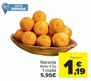 Oferta de Naranja por 5,95€ en Carrefour