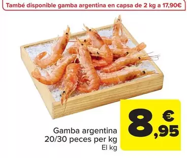 Oferta de Gambón  20/30 Piezas Por Kg por 8,95€ en Carrefour