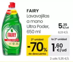 Oferta de Fairy - Lavavajillas A Mano Ultra Poder por 5,35€ en Eroski