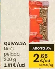 Oferta de Quivalsa - Nuez Pelada por 2,65€ en Eroski