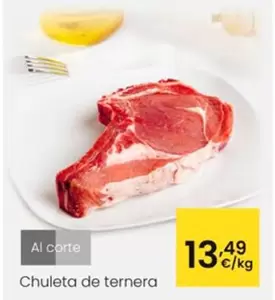 Oferta de Chuleta De Ternera por 13,49€ en Eroski