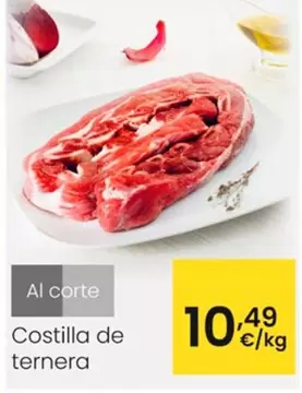 Oferta de Costilla De Ternera por 10,49€ en Eroski