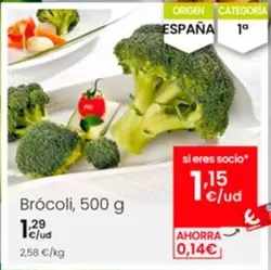 Oferta de Brócoli por 1,29€ en Eroski