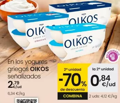 Oferta de OIKOS - En Los Yogures Griegos por 2,79€ en Eroski