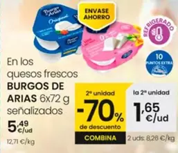 Oferta de Burgo de Arias - En Los Quesos Frescos por 5,49€ en Eroski