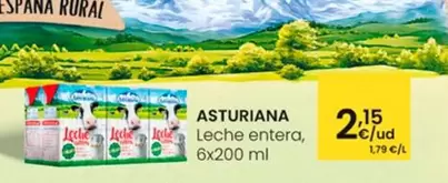 Oferta de Asturiana - Leche Entera por 2,15€ en Eroski