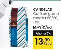 Oferta de Candelas - Cafe En Grano Mezcla por 13,99€ en Eroski