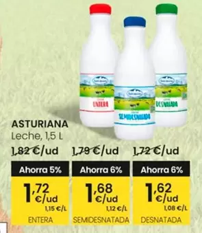 Oferta de Asturiana - Leche por 1,62€ en Eroski