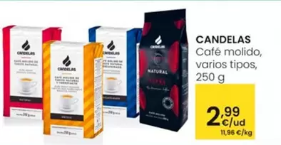 Oferta de Candelas - Cafe Molido, Varios Tipos por 2,99€ en Eroski