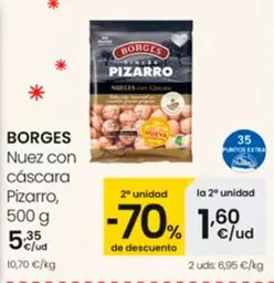 Oferta de Borges - Nuez Con Cascara Pizarro por 5,35€ en Eroski