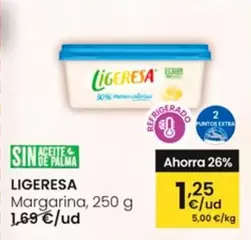 Oferta de Ligeresa - Margarina por 1,25€ en Eroski