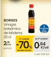 Oferta de Borges - Vinagre Balsamico De Modena por 2,15€ en Eroski