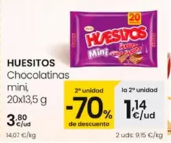 Oferta de Huesitos -  Chocolatinas Mini por 3,8€ en Eroski