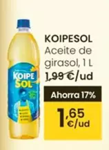 Oferta de Koipesol - Aceite De Girasol por 1,65€ en Eroski