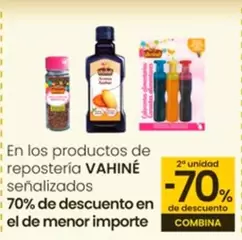 Oferta de Vahine - En Los Productos De Reposteria Senalizados en Eroski