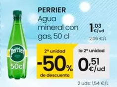 Oferta de Perrier - Agua Mineral Con Gas por 1,03€ en Eroski