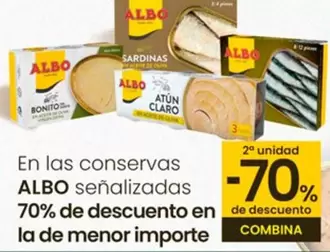 Oferta de Albo - En Las Conservas Señalizadas en Eroski