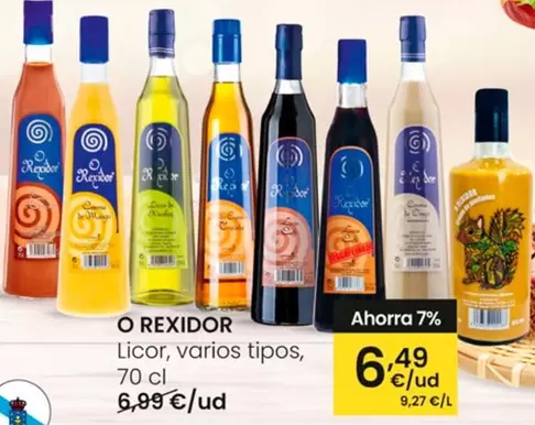 Oferta de O'Rexidor - Licor por 6,49€ en Eroski