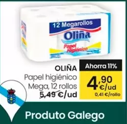 Oferta de MEGA - Papel Higiénico por 4,9€ en Eroski