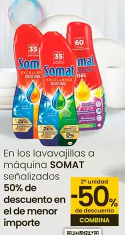 Oferta de Somat - En Los Lavavajillas A Maquina Senalizados en Eroski