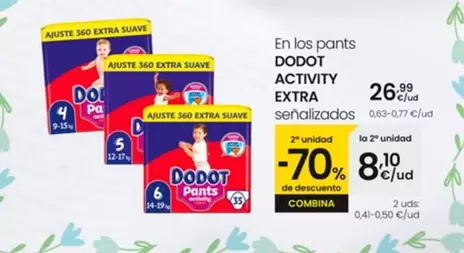 Oferta de Dodot - En Los Pants Activity Extra por 26,99€ en Eroski