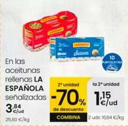 Oferta de La Española - En Las Aceitunas Rellenas por 3,84€ en Eroski