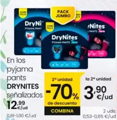 Oferta de DryNites - En Los Pyjama Pants por 12,99€ en Eroski