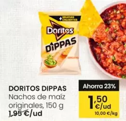 Oferta de Doritos - Dippas Nachos De Maiz Originales por 1,5€ en Eroski