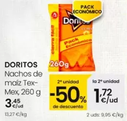 Oferta de Doritos - Nachos De Maiz Tex-Mex por 3,45€ en Eroski