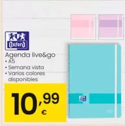 Oferta de Oxford - Agenda Live&Go por 10,99€ en Eroski