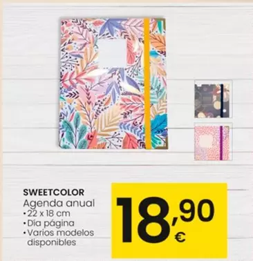 Oferta de Sweetcolor - Agenda Anual por 18,9€ en Eroski