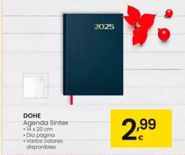 Oferta de Dohe - Agenda Sintex por 2,99€ en Eroski